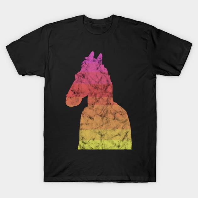 Bojack Sunset Classic - Vintage Distressed T-Shirt by Slightly Animated